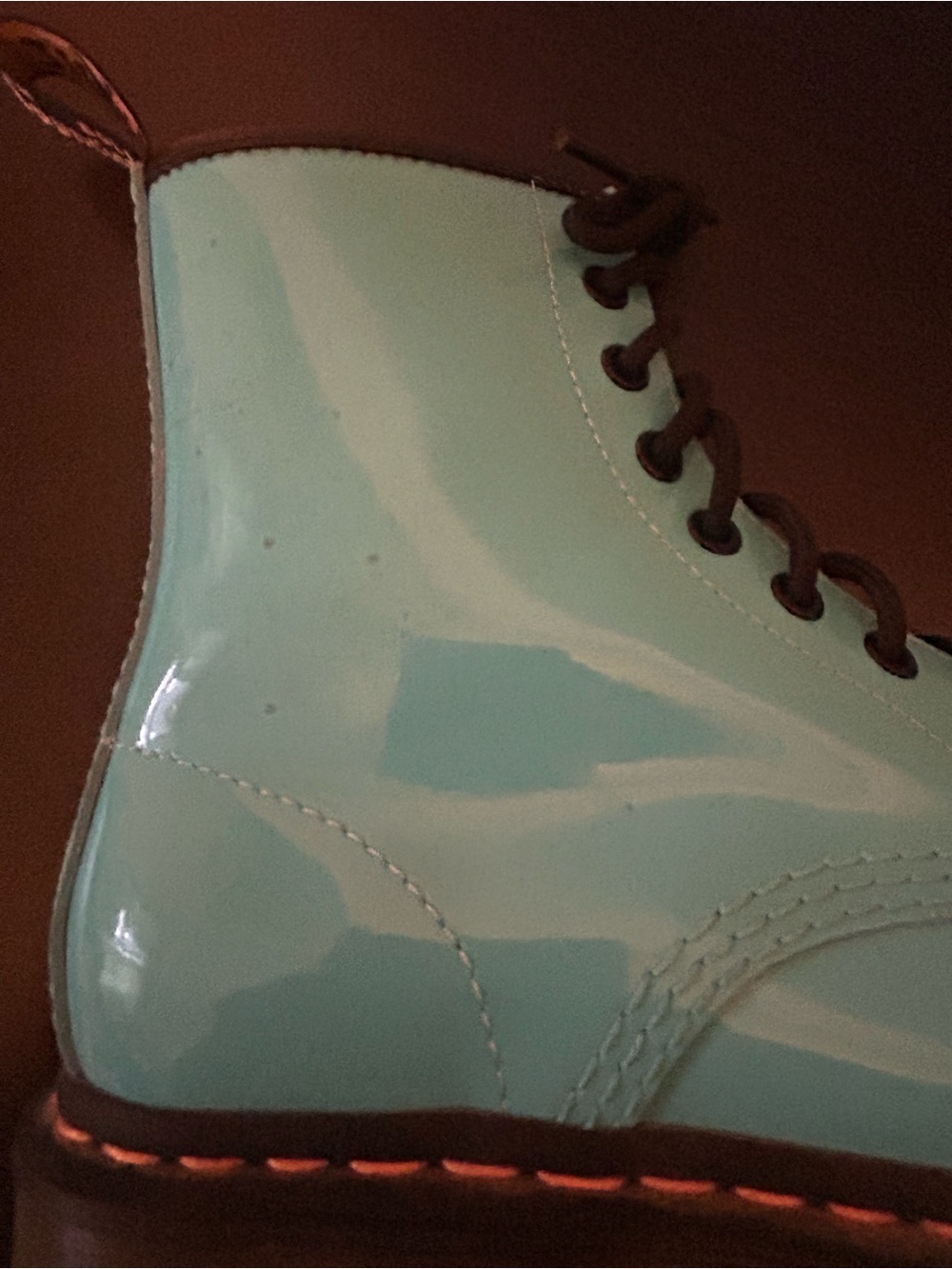 Dr. Martens 1460 PATENT LEATHER LACE UP BOOTS women’s size 6 - Picture 6 of 12